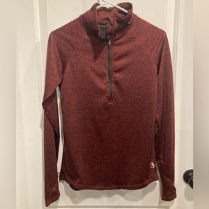 Maroon athletic shirt